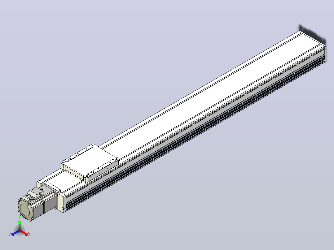 滚珠丝杠直线轴带导轨全封闭TPA-HCR-105D-1610C-L750-M-C-P40-N3主视图