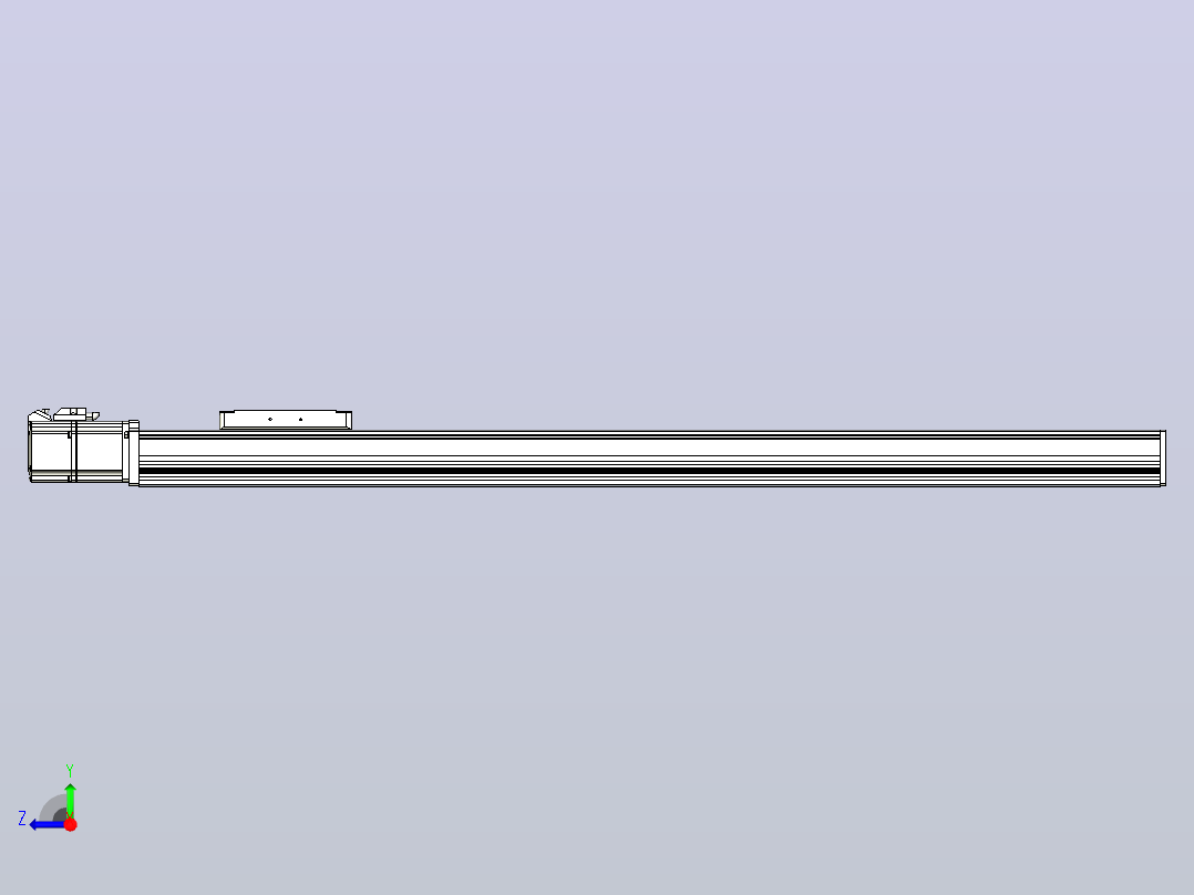 滚珠丝杠直线轴带导轨全封闭TPA-HCR-105D-1610C-L750-M-C-P40-N3右视图