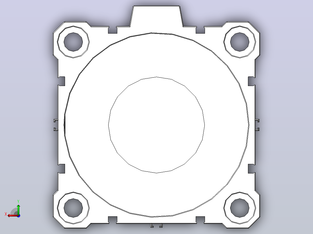 气缸CQ2B125-10DCM后视图