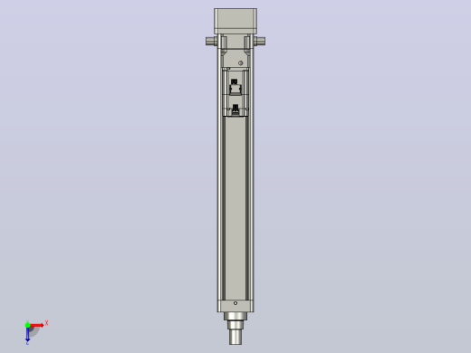 轻载电动缸TPA-ESR100-3210C-L600-MR-TC-W-P75-JX-C3俯视缩略图