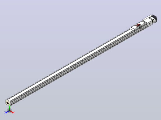 伺服电机集成皮带传动直线执行器TPA-OCB-120-224-L3350-MR-P75-N3正等轴测缩略图
