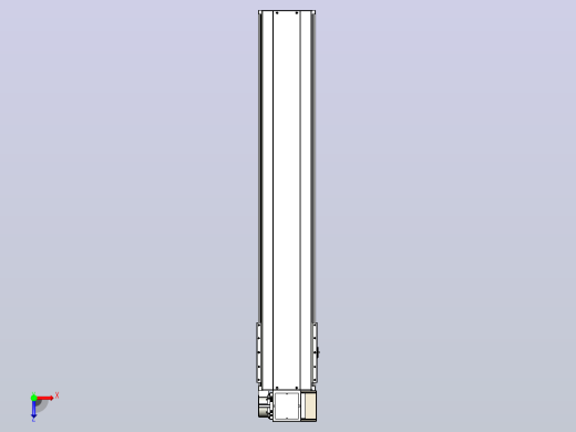 皮带直线轴半封闭可选导轨TPA-HNB-220D-176-L1050-RP-Y-P1K-N3俯视缩略图