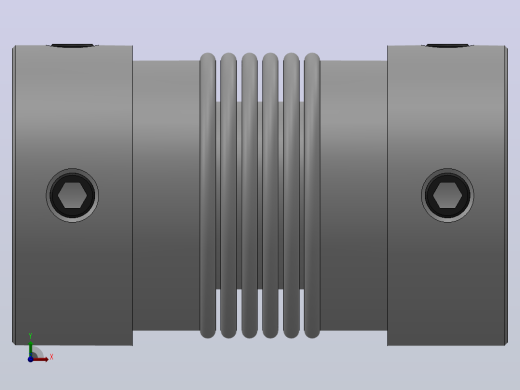 JB-1波纹管联轴器_JB1-20-6-6前视缩略图