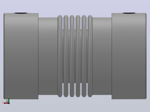 JB-1波纹管联轴器_JB1-20-6-6后视缩略图