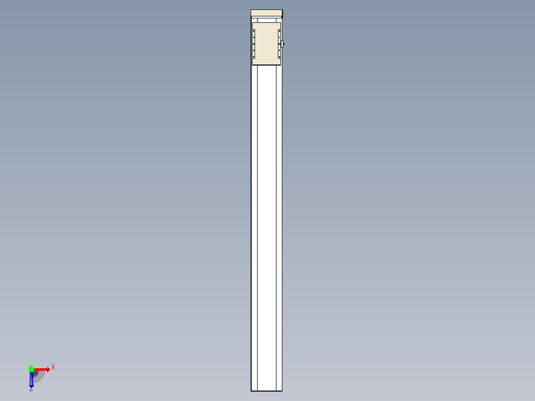 滚珠丝杠直线轴带导轨全封闭TPA-HCR-220D-3210C-L2250-MP-Y-P1K-N3俯视图