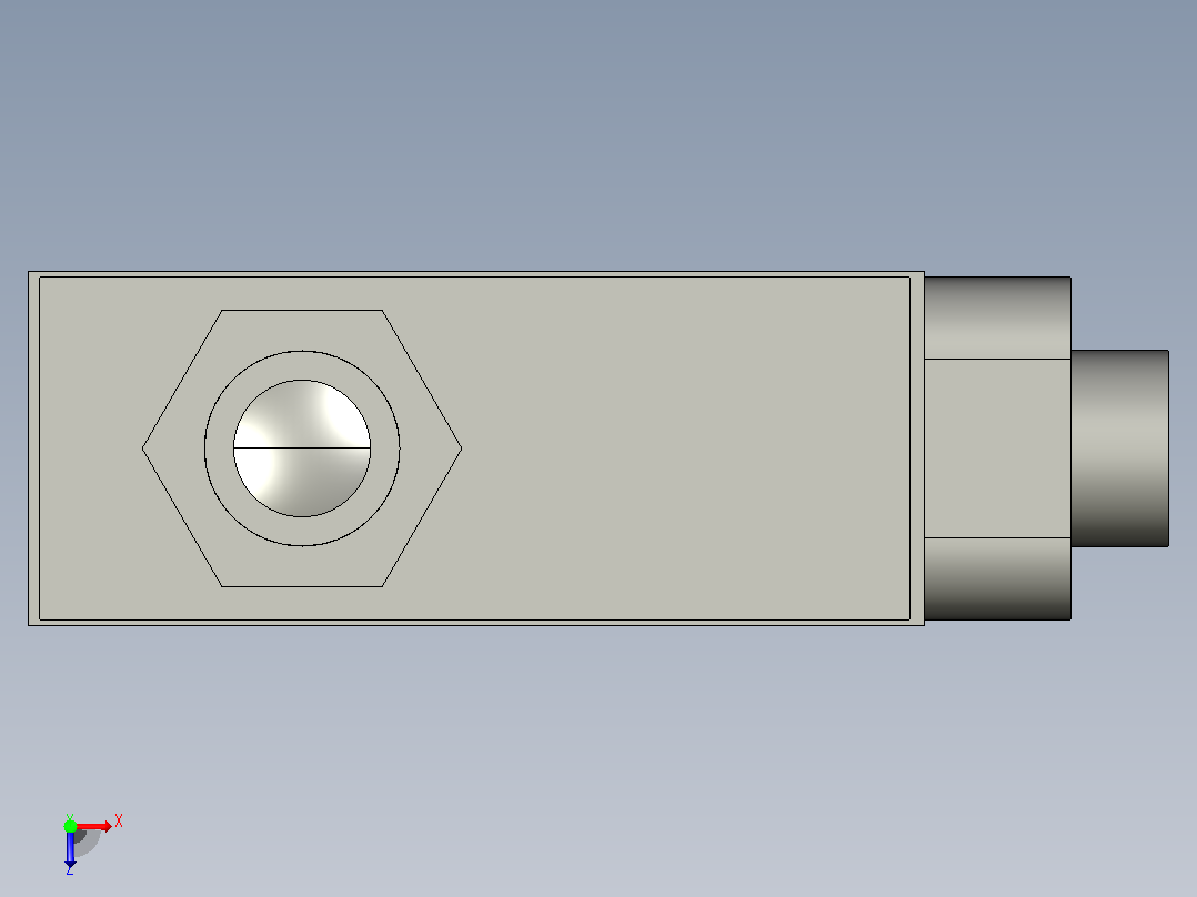 行程开关传感器D4MC-5000俯视图