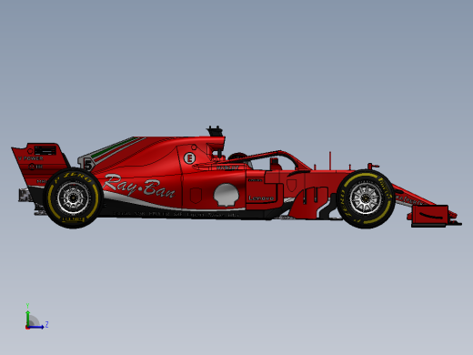 F1法拉利SF71H左视缩略图