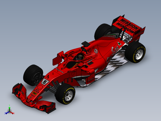 F1法拉利SF71H正等轴测缩略图