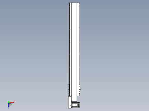 皮带直线轴半封闭可选导轨TPA-HNB-175D-140-L1150-ML-C-P75-N3俯视缩略图