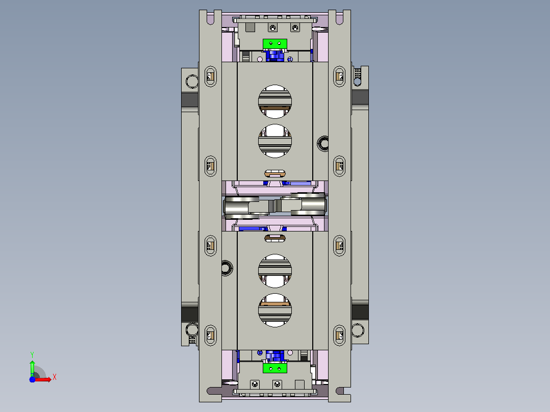 NC2-115Ns 3P交流接触器三维模型202412前视图