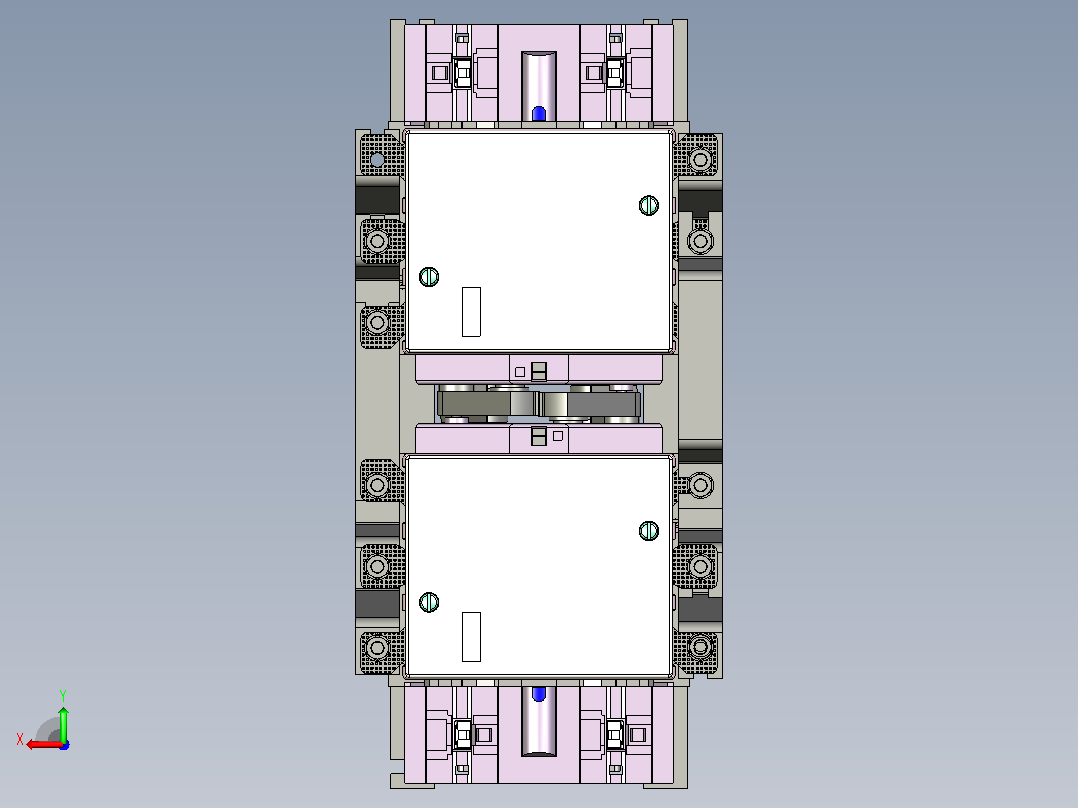 NC2-115Ns 3P交流接触器三维模型202412后视图