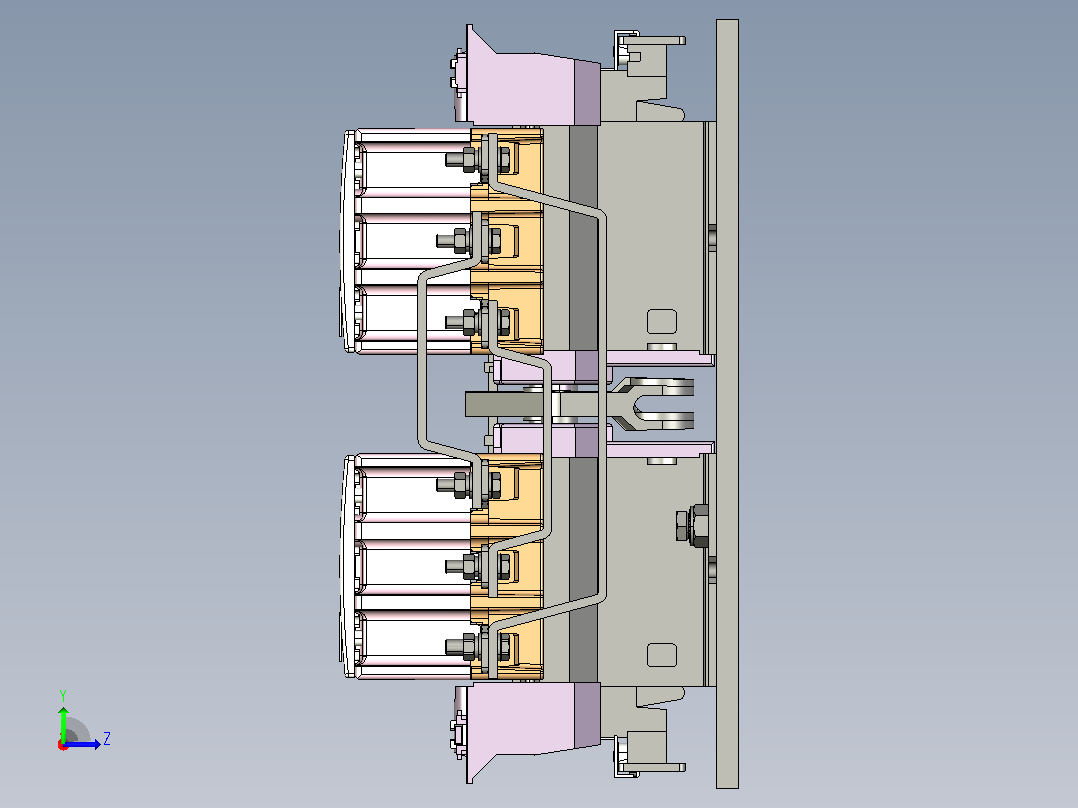 NC2-115Ns 3P交流接触器三维模型202412左视图