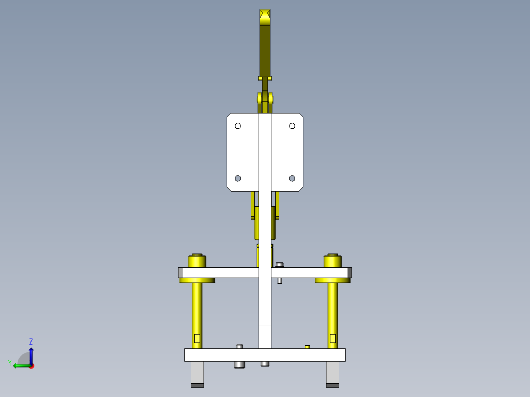 手动压力机左视图
