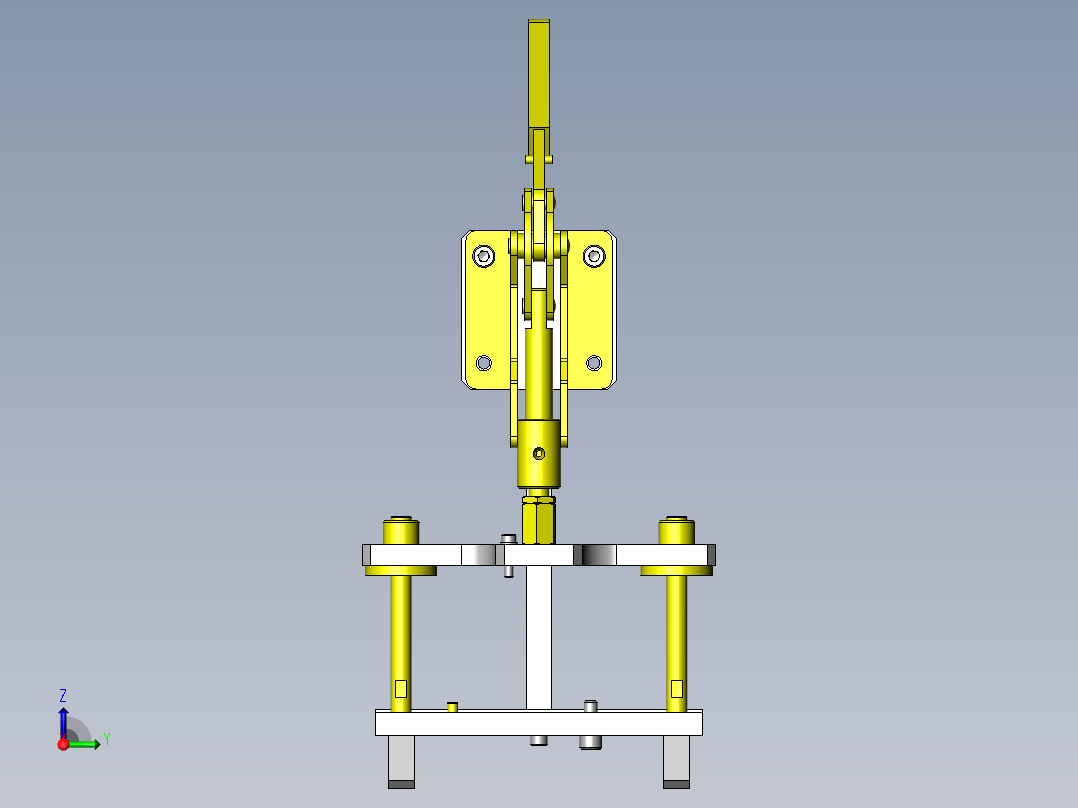 手动压力机右视图