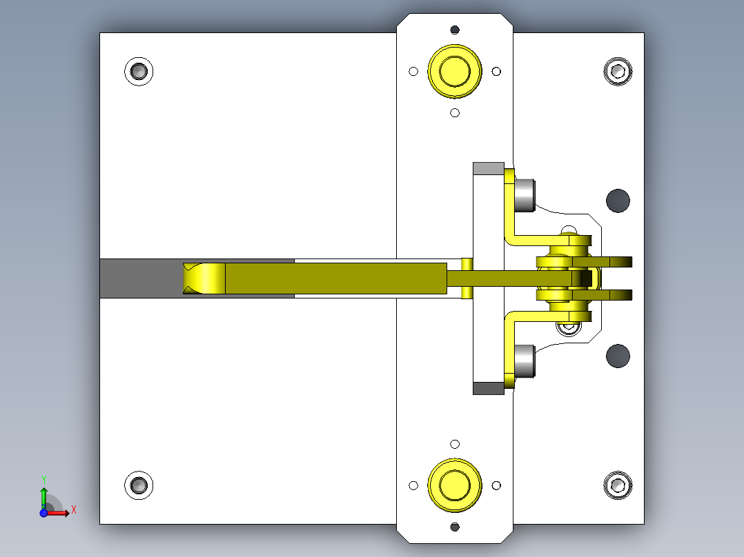 手动压力机俯视图