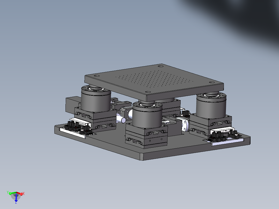 UVW对位平台 3D图纸 精密对位平台 机械素材自动化设备三维模型