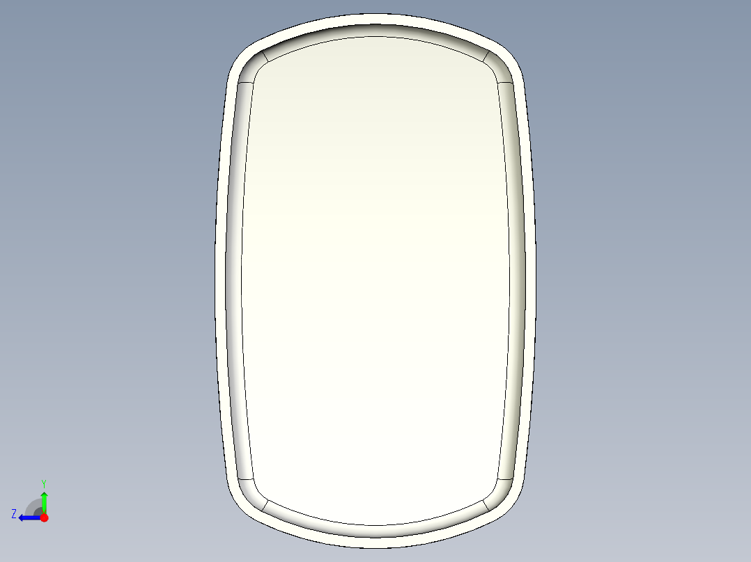 普通浴缸设计右视图