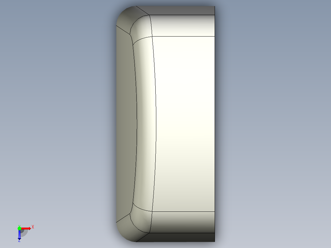 普通浴缸设计俯视图