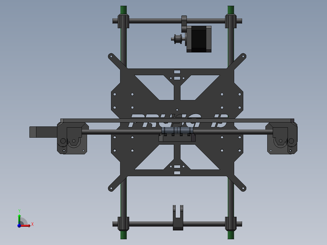 585自制CNC机床前视图