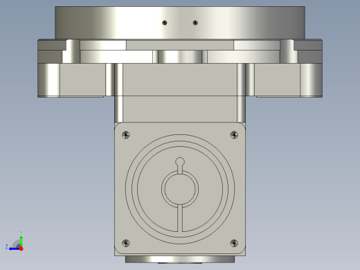 中空旋转平台KFN130-L2-L-30模型(14-30 50-3 4-4 - 右视缩略图