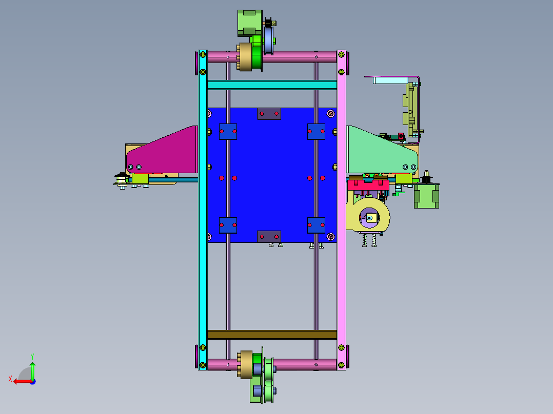 三维彩色人像打印机后视图
