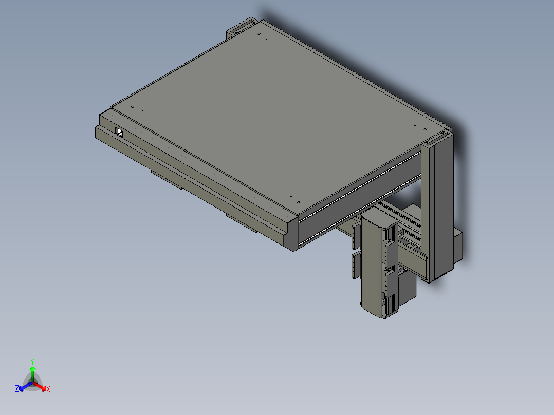 丝杆驱动桌面式平台A5441-57步进主视图