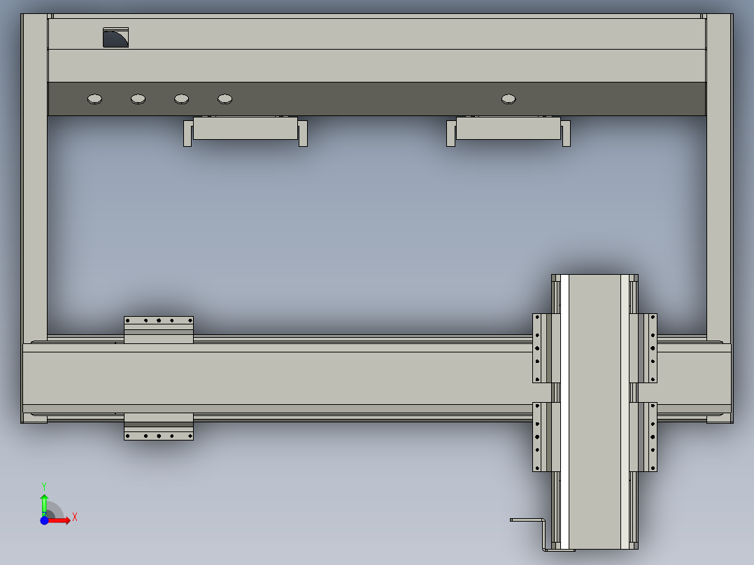 丝杆驱动桌面式平台A5441-57步进前视图