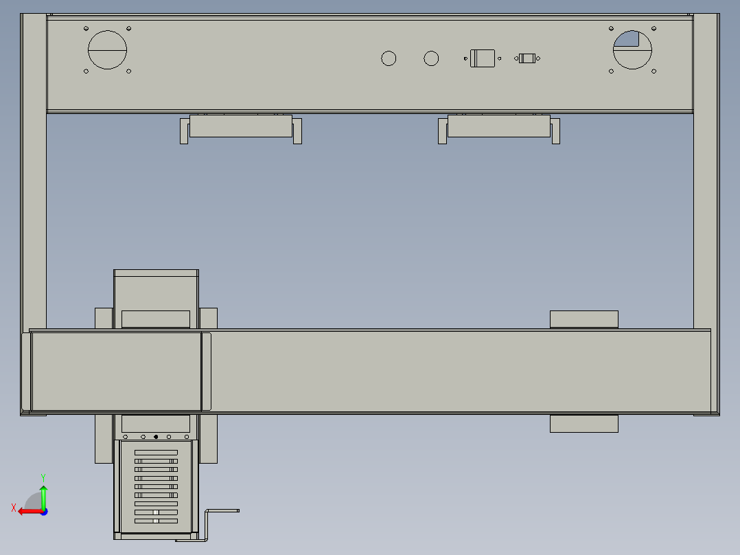 丝杆驱动桌面式平台A5441-57步进后视图