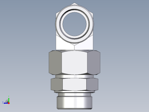 卡套式工业通用硬管接头EO_Assembled_adjustable_standpipe_branch_tee_EVT38SMOMD71右视缩略图