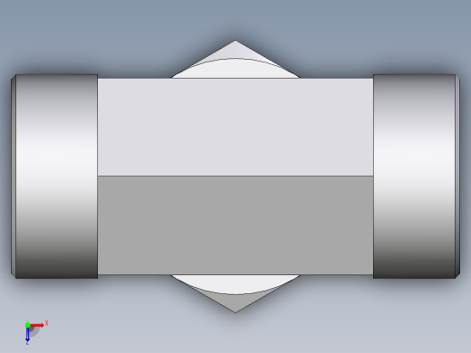 卡套式工业通用硬管接头EO_Assembled_adjustable_standpipe_branch_tee_EVT38SMOMD71俯视缩略图