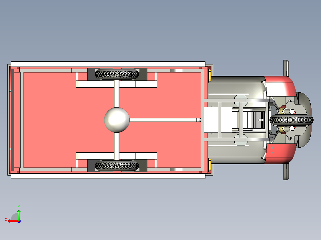 三轮货运车后视图