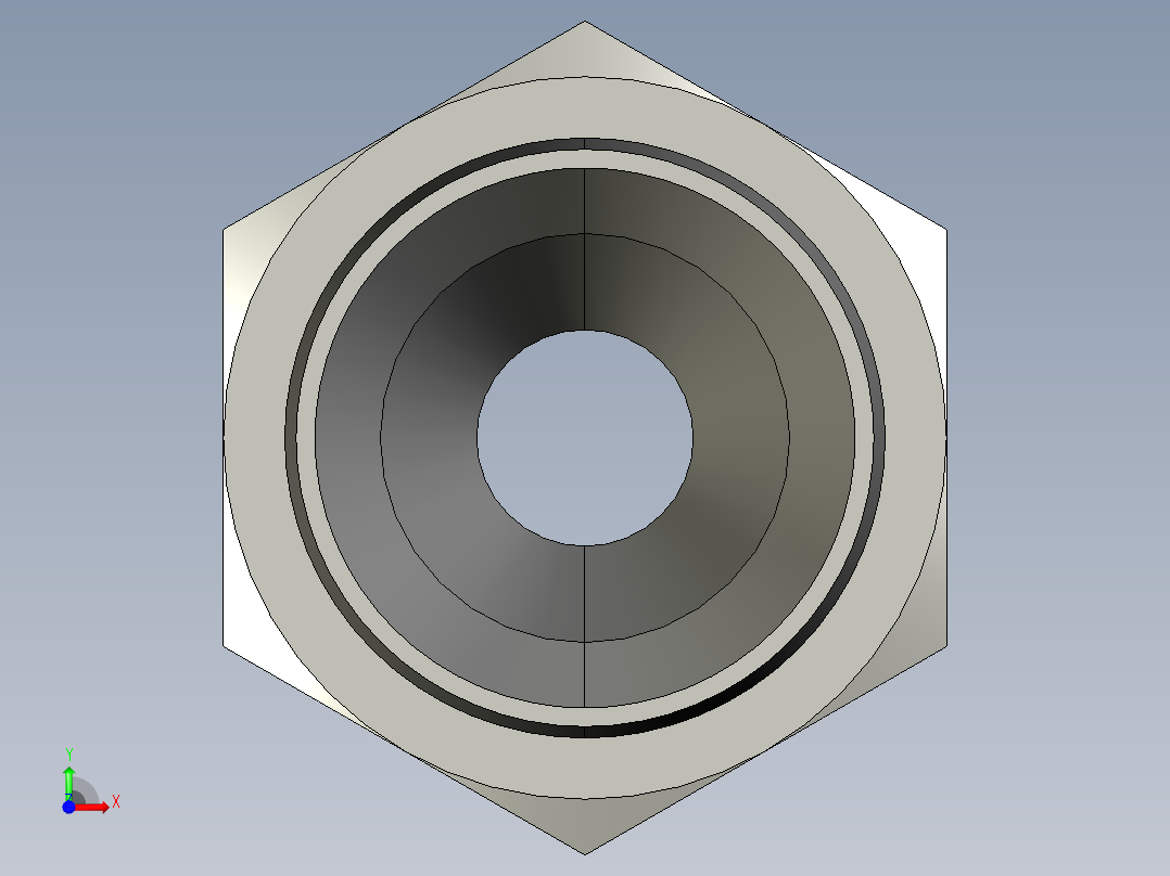 卡套式工业通用硬管接头6-8_fbu-s前视图