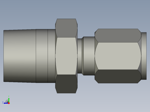 卡套式工业通用硬管接头6-8_fbu-s右视缩略图