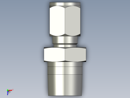 卡套式工业通用硬管接头6-8_fbu-s俯视缩略图