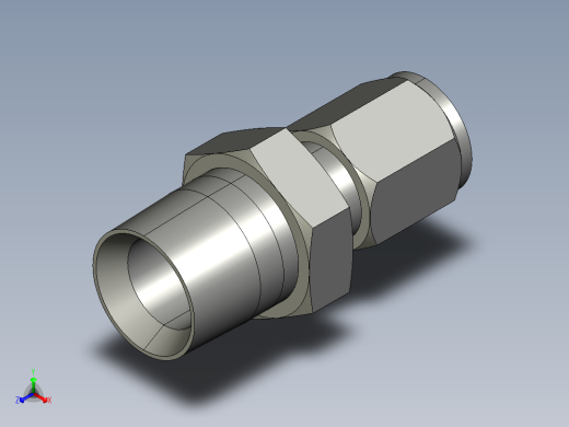 卡套式工业通用硬管接头6-8_fbu-s正等轴测缩略图