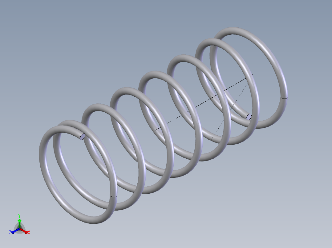 S1 压簧正等轴测图