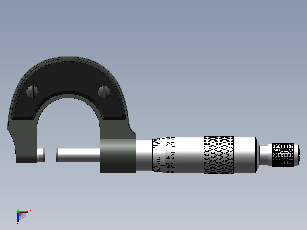 千分尺 ID 30061俯视图