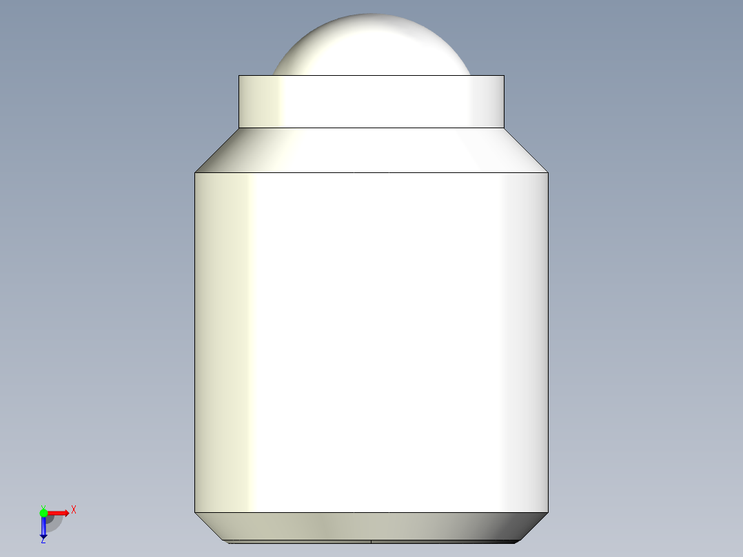全圓定位珠螺絲(塑膠珠)2272-3D多系列多零件图纸模型俯视图