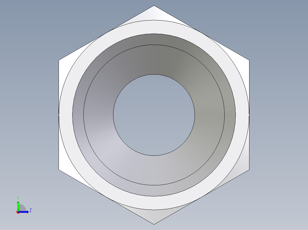 卡套式工业通用硬管接头EO_Nut_EO_24__Cone_end_M06LCFX左视图