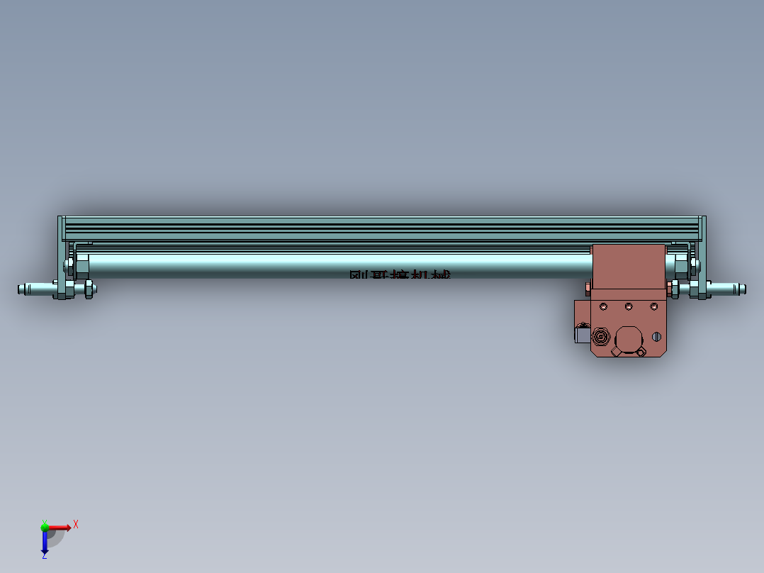 2-无杆缸搬运模块及配件俯视图