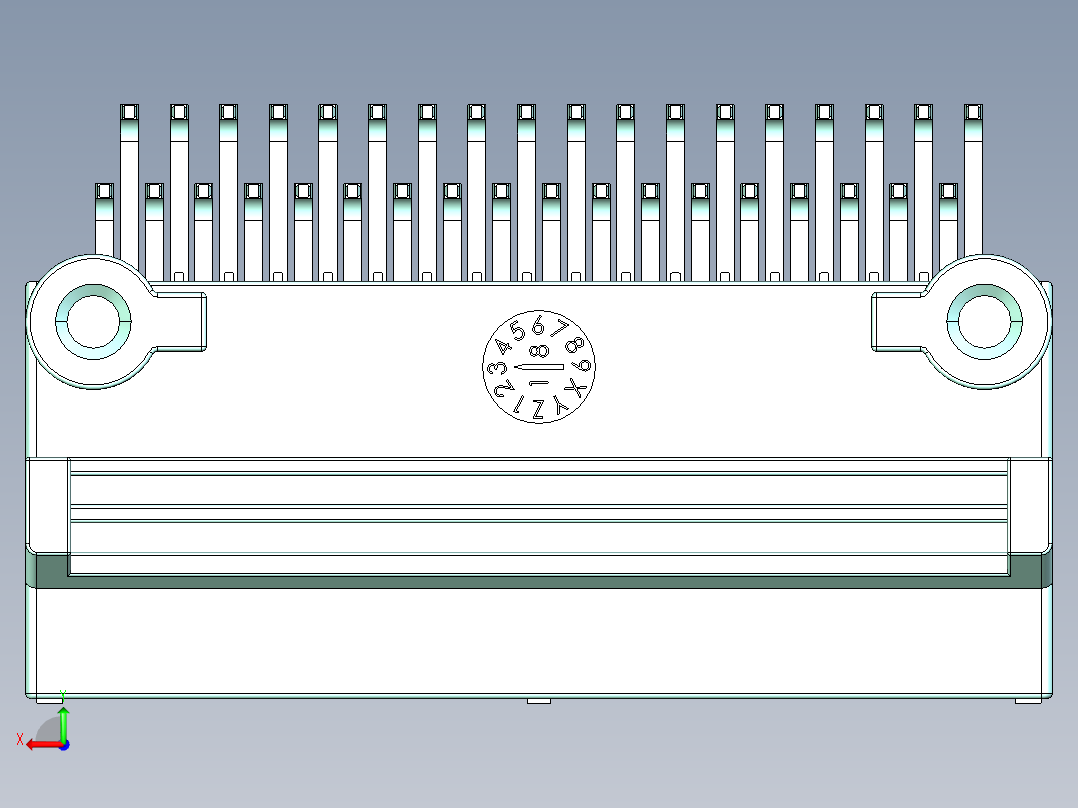 连接器AAUS01AP2-036K0210后视图
