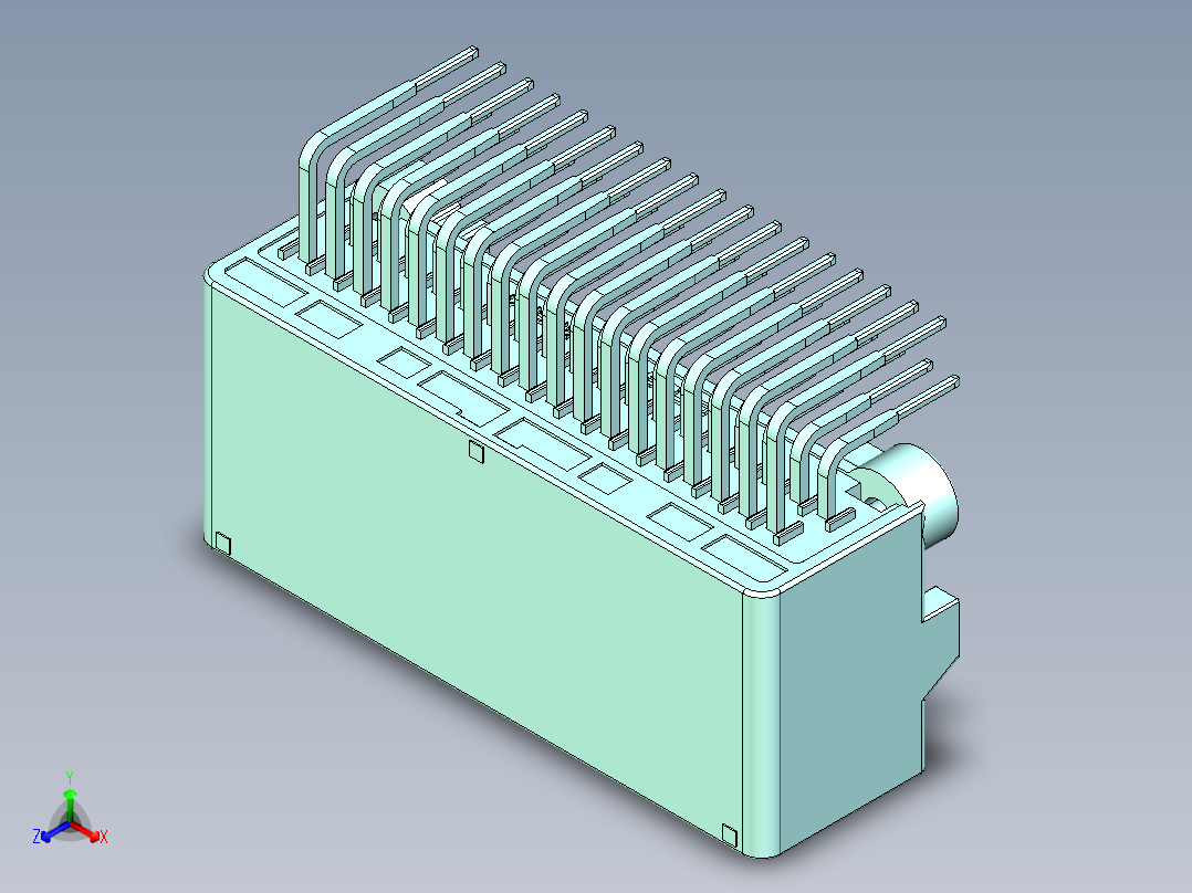 连接器AAUS01AP2-036K0210正等轴测图