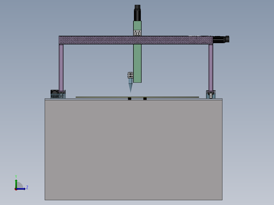 直线圆盘同步左视图