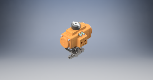 2通球阀，Parker B系列，带EL-O-Matic气动执行器、弹簧复位缩略图