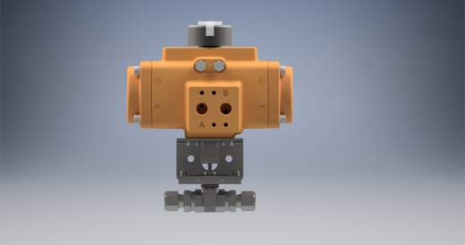 2通球阀，Parker B系列，带EL-O-Matic气动执行器、弹簧复位缩略图