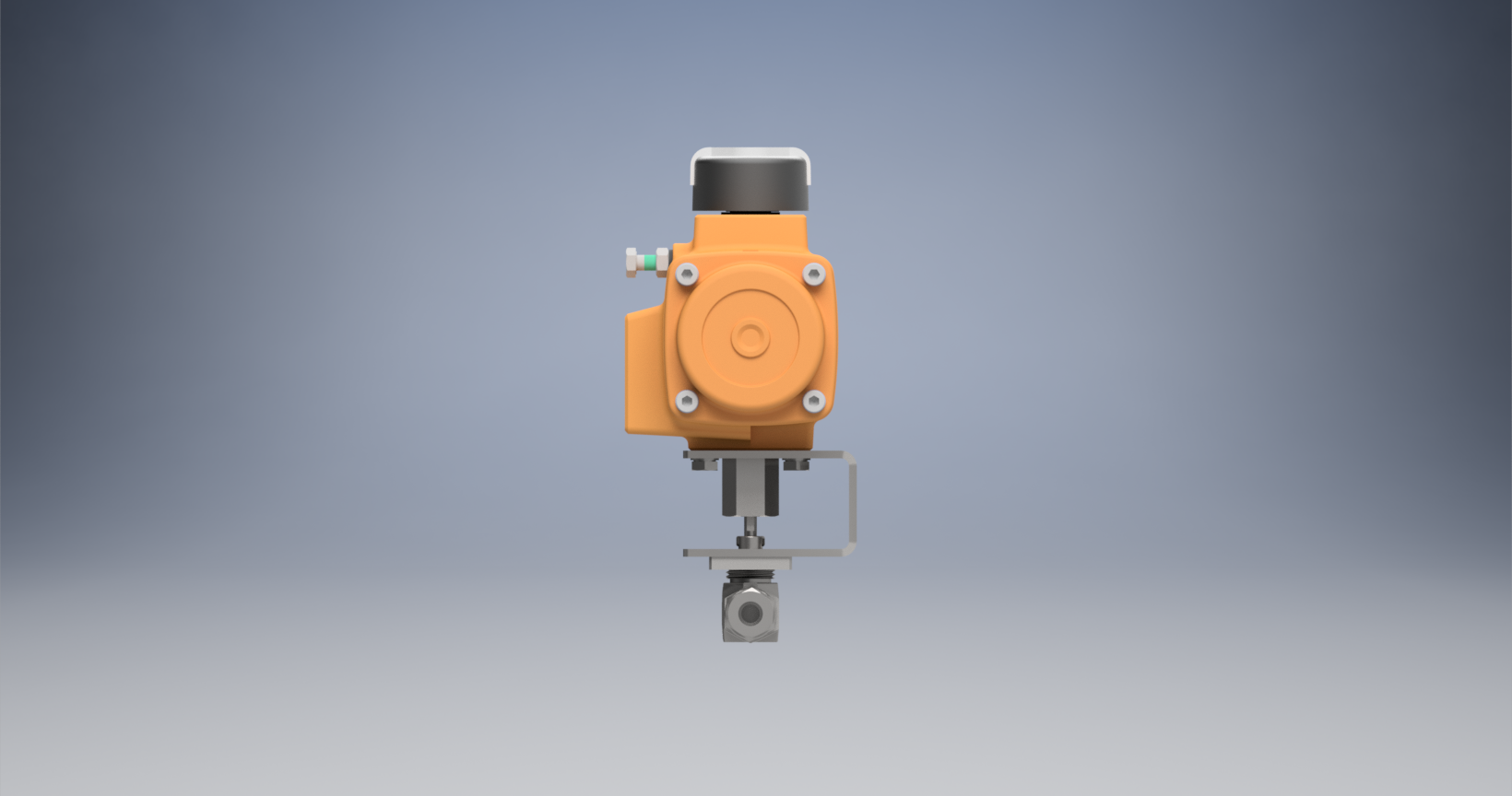 2通球阀，Parker B系列，带EL-O-Matic气动执行器、弹簧复位