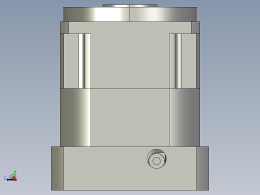 斜齿孔PGH115-L1 24-110-145-M8 KCZ25.STEP右视缩略图