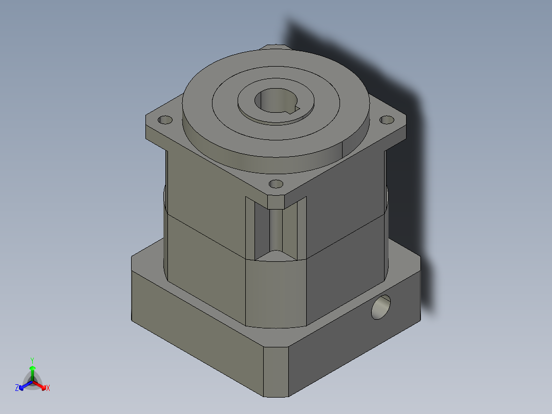 斜齿孔PGH115-L1 24-110-145-M8 KCZ25.STEP正等轴测图