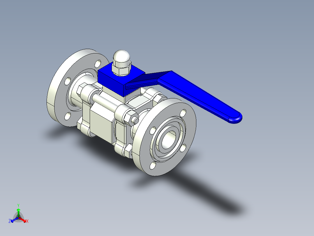 阀门模型-DN16____(____)主视图