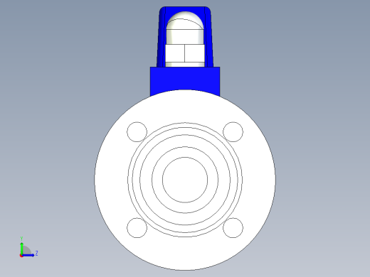 阀门模型-DN16____(____)左视缩略图